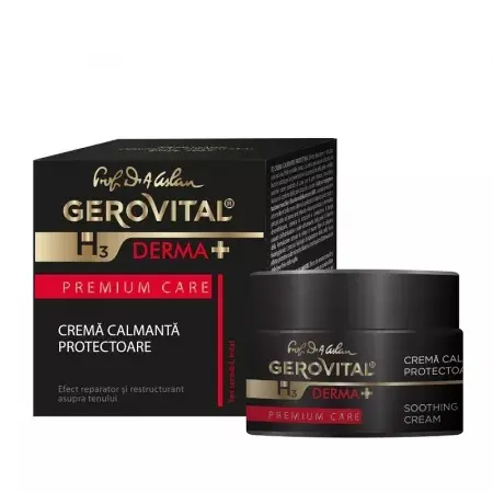 Crema calmanta protectoare H3 Derma+ Premium Care – 50 ml, Gerovital