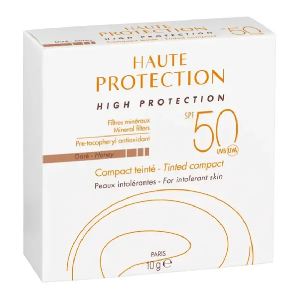 Crema compacta nuantatoare fotoprotectie SPF50, nuanta Dore Honey, 10 g, Avene
