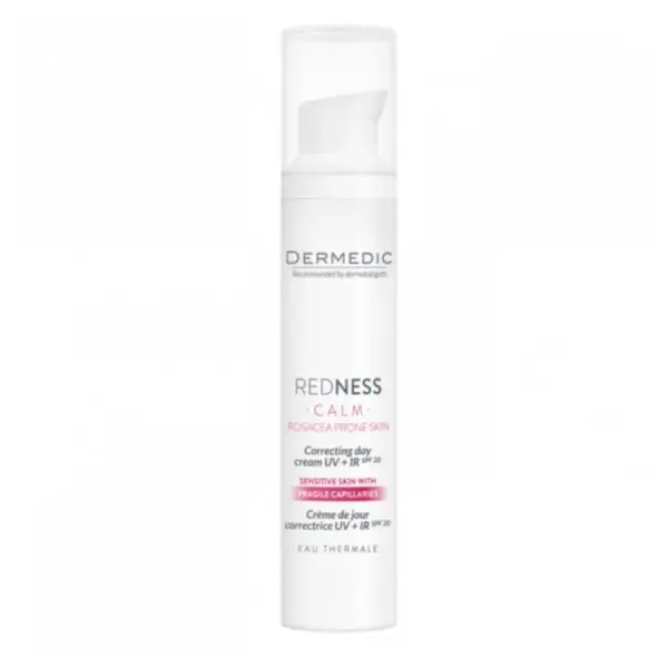 Crema corectoare zi UV+IR, piele cuperozica REDNESS CALM, 40 ml, Dermedic