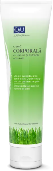 Crema corporala cu ulei de avocado Q4U, 150ml, Tis Farmaceutic