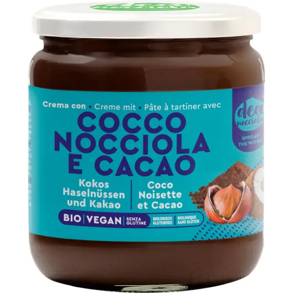 Crema cu Alune de Padure, Nuca de Cocos si Cacao fara Gluten Ecologica/Bio 300g
