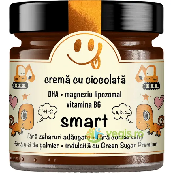 Crema cu Ciocolata Smart fara Zahar Adaugat Secretele Evei 250g