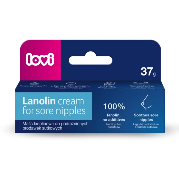 Crema cu lanolina pentru mamelon 14/001, 37g, LOVI