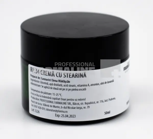 Crema cu stearina pentru maini si picioare crapate 50 ml