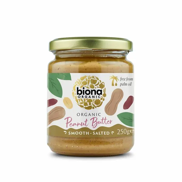 Crema de arahide smooth bio cu sare 250g Biona