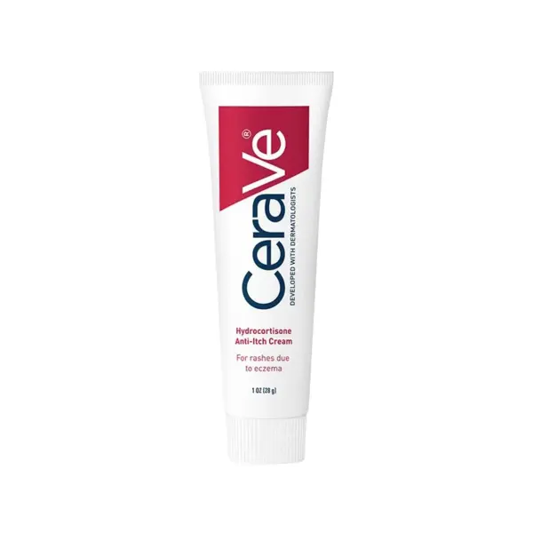 Crema de Corp, CeraVe, Hydrocortisone Anti-Itch Cream, pentru Piele Predispusa la Eczeme, Calmeaza Mancarimea Pielii si Hidratea