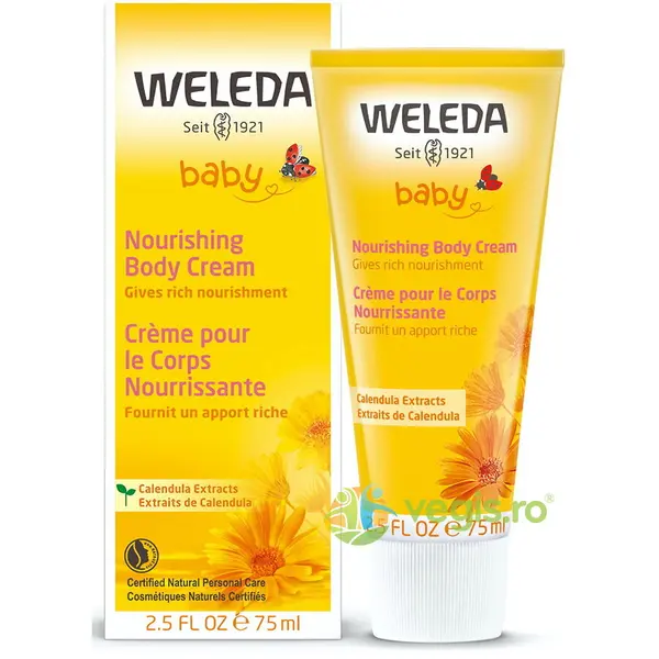 Crema de Corp Hidratanta cu Galbenele pentru Bebelusi 75ml