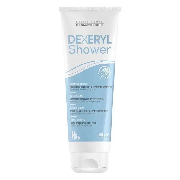 Crema de Dus, Pierre Fabre, Dexeryl, Tratament Piele Uscata, Dermatita Atopica, Neurodermatita, Versiune Germania, 200ml
