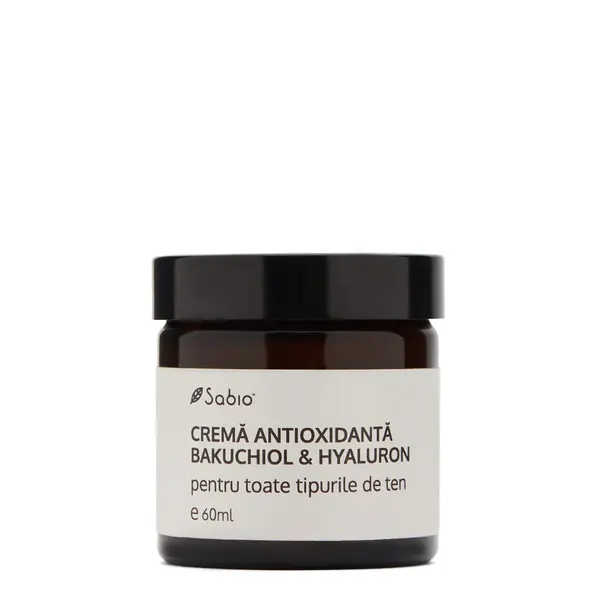Crema de fata antioxidanta cu Bakuchiol si Hyaluron, 60ml, Sabio