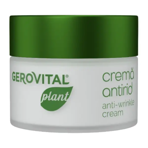 Crema de fata antirid cu SPF 15 Plant, 50 ml, Gerovital