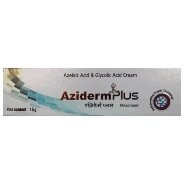 Crema de Fata, Aziderm Plus, Anti-Acnee, impotriva Eruptiilor Cutanate, Amelioreaza Cosurile, Roseata si Mancarimea, cu Acid Azelaic si Glicolic, 15gr
