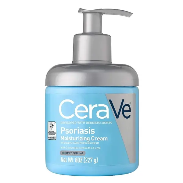 Crema de Fata, CeraVe, Psoriasis Moisturizing Cream, pentru Ameliorarea Mancarimii Pielii, impotriva Iritatiilor, 227ml