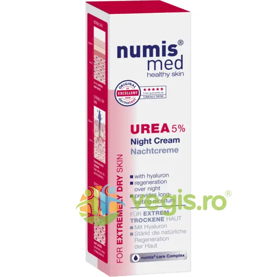 Crema de Fata de Noapte pentru Piele Foarte Uscata cu Uree 5% si Acid Hialuronic 50ml