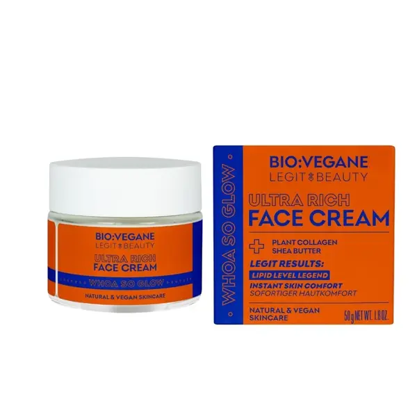 Crema de fata intens hidratanta, Whoa So Glow, 50ml, Bio:Vegane Legit Beauty