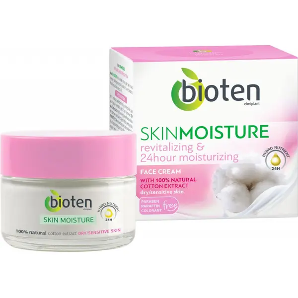 Cremă de față revitalizantă Bioten Skin Moisture pentru piele uscată și sensibilă Volum 50 ml