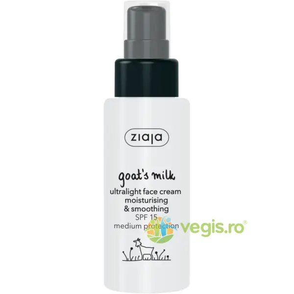 Crema de Fata Ultralight Cu Lapte de Capra SPF 15 50ml