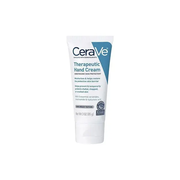 Crema de Maini, CeraVe, Therapeutic Hand Cream, cu Dimeticona, Acid Hialuronic si Niacinamide, pentru Hidratare Intensa, pentru