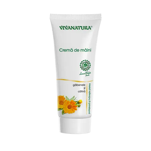 Crema de maini cu galbenele si catina, 75ml, VivaNatura
