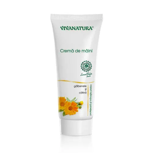 Cremă de Mâini cu Gălbenele și Cătină, 75ml | Vivanatura
