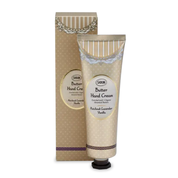 Crema de maini Patchouli Lavender Vanilla, 75ml, Sabon