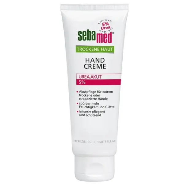 Crema de Maini, Sebamed, Hand Creme, Uree 5%, pentru Hidratare Intensa, pentru Piele foarte Uscata, 75ml
