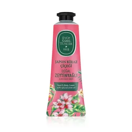 Crema de maini si de corp cu ulei natural de masline Japanese Cherry Blossom, 50ml, Eyüp Sabri Tuncer