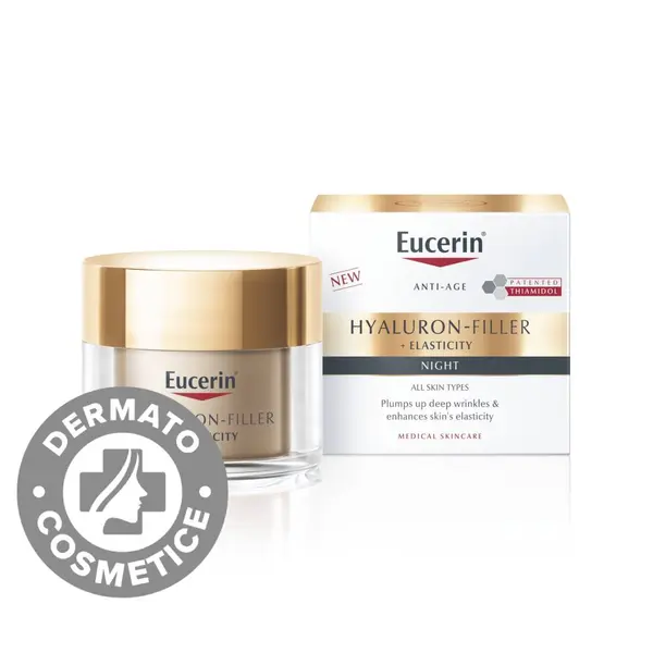 Crema de noapte Hyaluron-Filler + Elasticity, 50ml, Eucerin