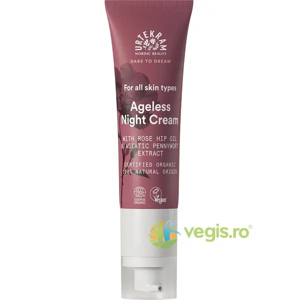 Crema de Noapte pentru Toate Tipurile de Ten cu Ulei de Macese si Extract de Centella Asiatica 50ml