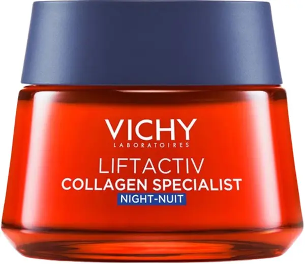 Cremă de noapte Vichy Liftactiv împotriva petelor de hiperpigmentare, specialist în colagen, 50 ml
