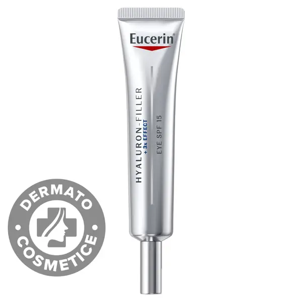 Crema de ochi anti-age cu SPF15 Hyaluron Filler, 15ml, Eucerin