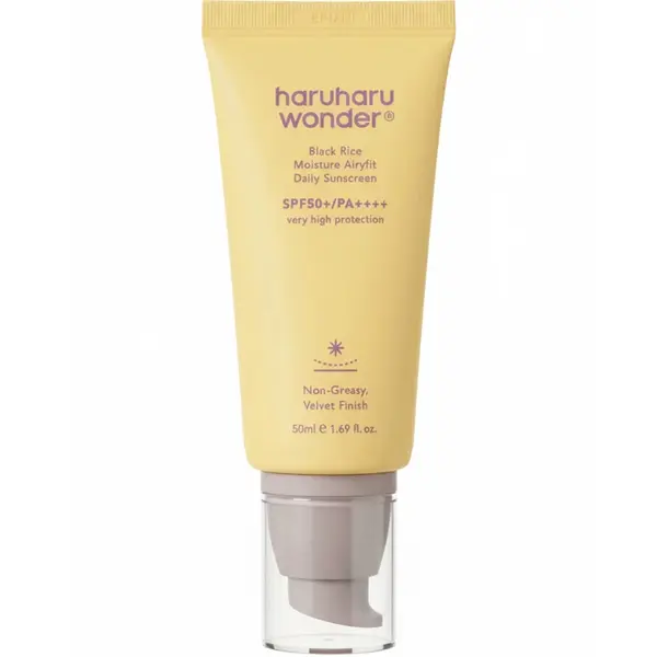 Cremă de protecție solară SPF 50+ Haruharu Wonder Black Rice Moisture Airyfit, 50 ml