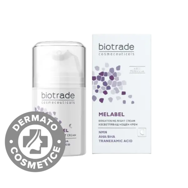 Crema depigmentanta de fata pentru noapte Melabel, 50ml, Biotrade