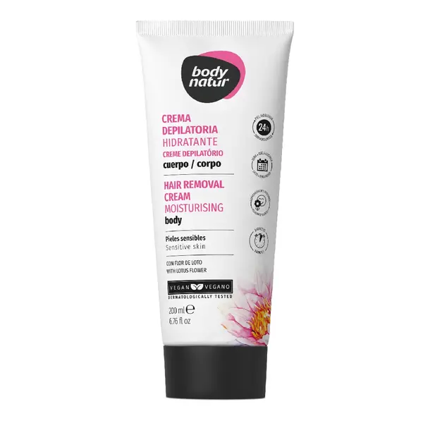 Crema depilatoare pentru piele sensibila, 200 ml, Body Natur