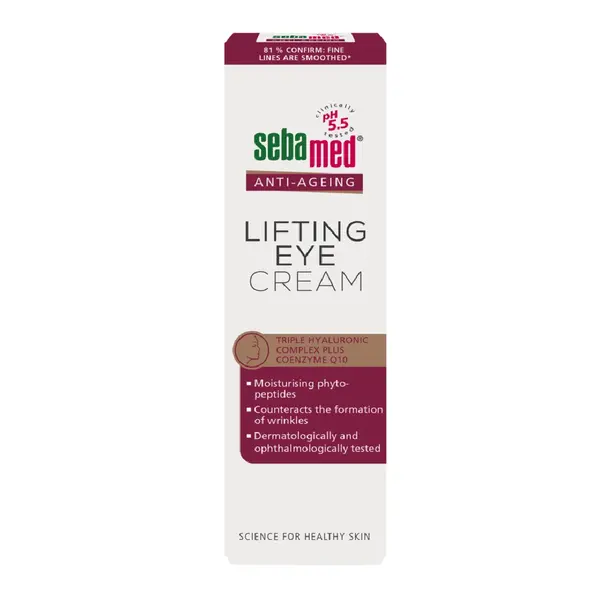 Crema dermatologica contur de ochi cu Q10, Anti-Ageing Lifting, 15 ml, Sebamed
