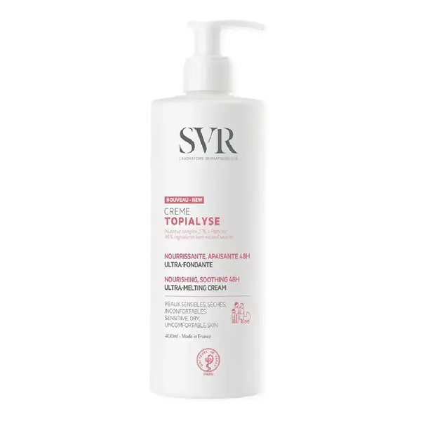 Crema emolienta Topialyse, 400 ml, Svr