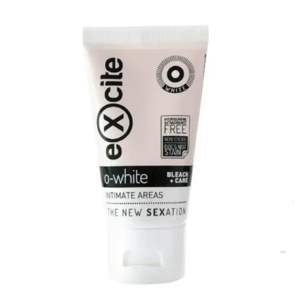 Cremă EXCITE O-White Bleach + Care, pentru albirea zonelor intime, cu efect hidratant, testat dermatologic, 50 ml