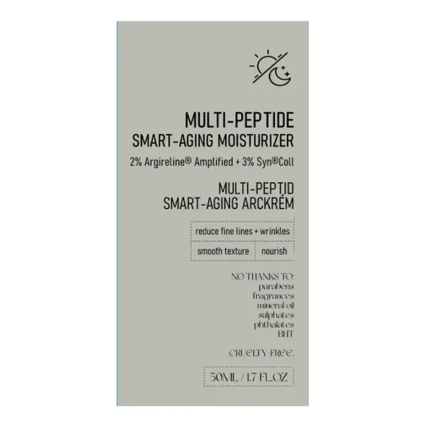 Crema hidratanta anti-imbatranire Smart Aging Multi-Peptide, 50 ml, Nerds