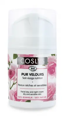 Crema hidratanta bio de zi si noapte pentru ten uscat si sensibil cu trandafiri, 50ml, Coslys