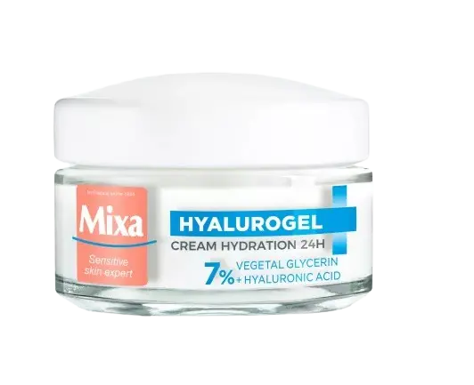 Crema hidratanta cu acid hialuronic Hyalurogel Light pentru ten normal-uscat, 50ml, Mixa