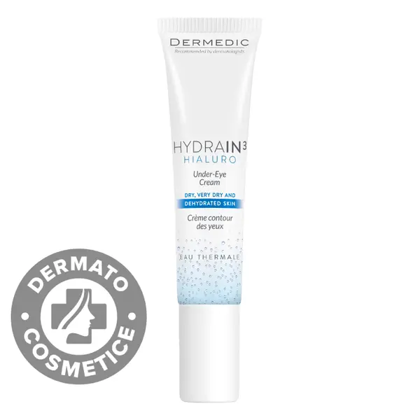 Crema hidratanta pentru conturul ochilor Hydrain 3 Hialuro, 15ml, Dermedic
