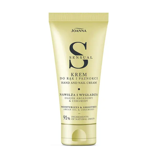 Crema hidratanta pentru maini si unghii cu Ulei de Argan si Ceramide Sensual, Joanna | 100 g