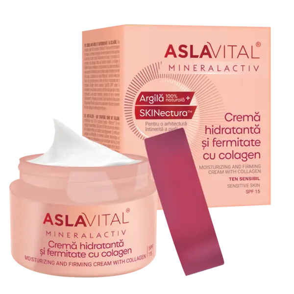 Crema hidratanta si fermitate cu colagen MineralActiv, 50ml, Aslavital