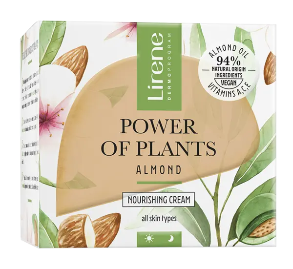 Crema hranitoare pentru zi si noapte Migdale Power Of Plants, 50ml, Lirene