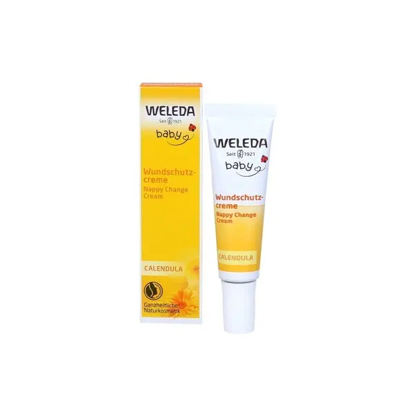 Crema Ingrijire, Weleda, Calendula, cu Galbenele, Protejeaza si Ingrijeste Impotriva Iritatiei Scutecelor, 10ml