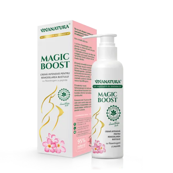 Crema intensiva pentru remodelarea bustului Magic Boost, 145ml, VivaNatura