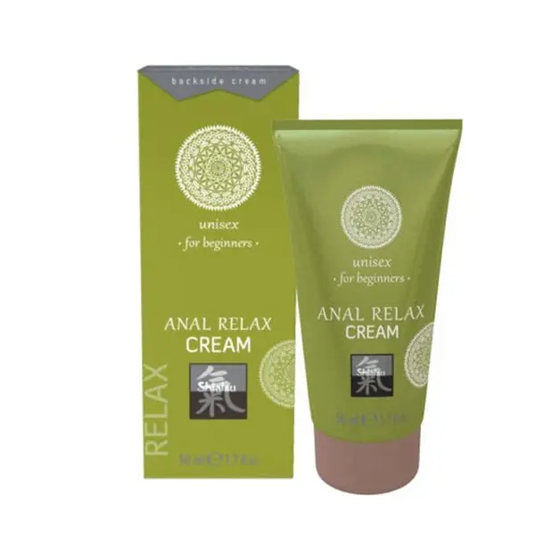 Cremă intimă Hot - Shiatsu Anal Relax Cream, pentru relaxare anală și lubrifiere intensă, 50 ml