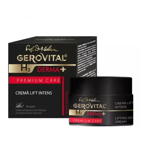 Crema lift intens H3 Derma+ Premium Care – 50 ml, Gerovital