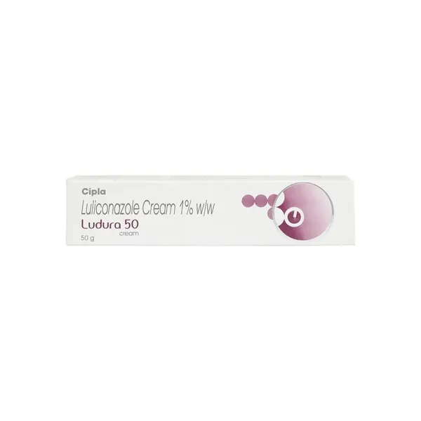 Crema, Ludura 50, Cipla, cu Luliconazol 1%, Fortificata cu Zinc, Efect Anti-Fungic Indelungat, 50gr