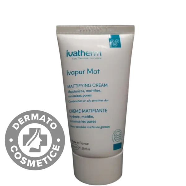 Crema matifianta pentru piele grasa si mixta Ivapur Mat, 40ml, Ivatherm