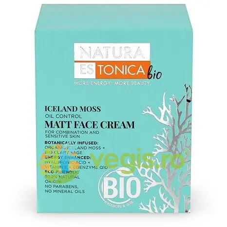 Crema Matifianta pentru Ten Mixt sau Sensibil Iceland Moss 50ml